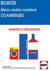 Bosch COA565GS0 Notice D'utilisation