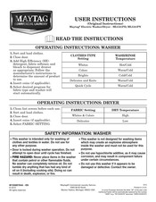 Maytag MLG21PDAGW Instructions D'utilisation