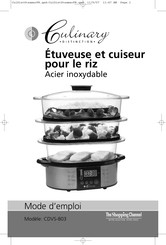 Culinary Distinction CDVS-803 Mode D'emploi