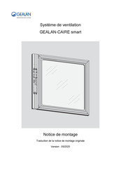 GEALAN CAIRE smart Notice De Montage