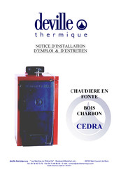 deville thermique CEDRA-GS Notice D'installation