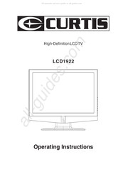 Curtis LCD1922 Instructions D'opération