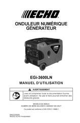 Echo EGi-3600LN Manuel D'utilisation