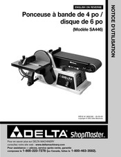 Delta ShopMaster SA446 Notice D'utilisation