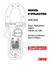 SEFRAM MW3518 Manuel D'utilisation