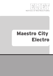 Eliet Maestro City Electro Notice D'instructions