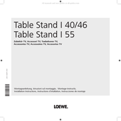 Loewe Table Stand I 55 Instructions D'installation