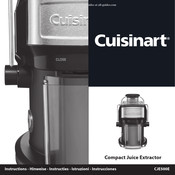 Cuisinart Compact Juice Extractor Instructions