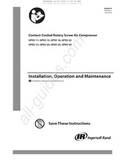 Ingersoll Rand UP5S 15 Installation, Exploitation Et Maintenance