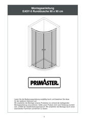 PrimAster Easy-5 Instructions De Montage