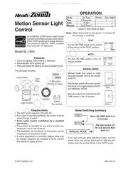 Heath Zenith BL-1800 Instructions D'installation