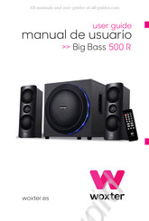 WOXTER Big Bass 500 R Mode D'emploi