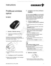 Cherry ProMouse M-8800 Instructions