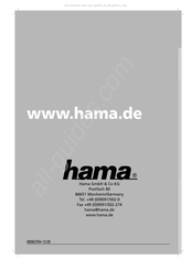 Hama 00062704 Mode D'emploi