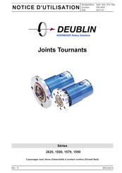 Deublin 2620 Serie Notice D'utilisation