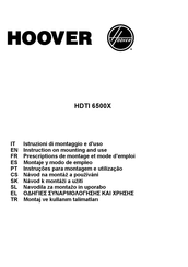 Hoover HDTI 6500X Prescriptions De Montage Et Mode D'emploi