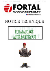 FORTAL ACIER MULTISCAFF Notice Technique