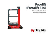 FORTAL Pecolift Fortalift 350 Manuel D'utilisation Et De Maintenance