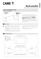 CAME EDGI 44X74 Instructions D'assemblage Et De Montage