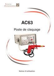 Francaise d'Instrumentation AC63 Notice D'utilisation