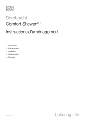 Dornbracht Comfort Shower Instructions D'aménagement
