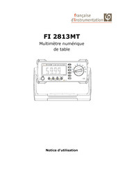 Francaise d'Instrumentation FI 2813MT Notice D'utilisation