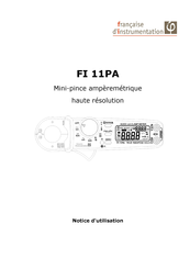 Francaise d'Instrumentation FI 11PA Notice D'utilisation