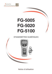 Francaise d'Instrumentation FG-5020 Notice D'utilisation