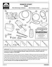 Mopar 82215277AB Instructions D'installation