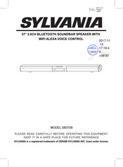 Sylvania SB3728 Mode D'emploi