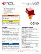 Potter VSR-SG Manuel D'installation