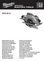 Milwaukee SCS 65 Q Instructions D'utilisation