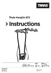 Thule 972000 Manuel D'instructions