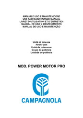CAMPAGNOLA POWER MOTOR PRO Livret D'utilisation Et D'entretien