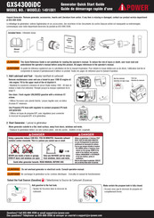 Ipower GXS4300iDC Guide De Démarrage Rapide