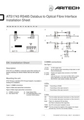 Aritech ATS1743 Fiche D'installation