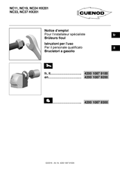 Cuenod NC19 HX201 Notice D'emploi