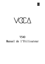 VOCA V540 Manuel De L'utilisateur