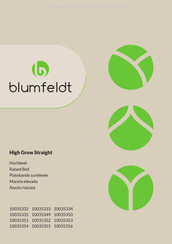 Blumfeldt High Grow Straight Mode D'emploi