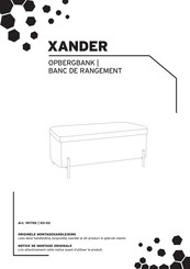 Gamma XANDER 191702 Notice De Montage Originale