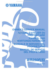 Yamaha WR250FS Manuel D'atelier Du Proprietaire
