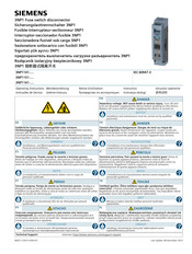 Siemens 3NP1 Serie Notice D'utilisation