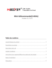 Miboxer K2 Manuel D'instructions