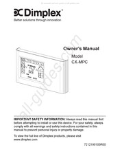 Dimplex CX-MPC Manuel Du Propriétaire