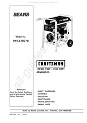 Craftsman 919.670070 Guide De L'utilisateur