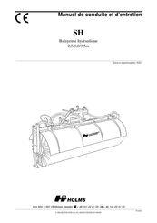 HOLMS SH 2,5 Manuel De Conduite Et D'entretien