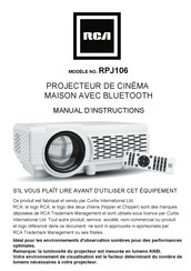 RCA RPJ106 Manuel D'instructions