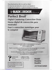 Black & Decker Home Perfect Broil CTO4550SD Guide D'entretien Et D'utilisation