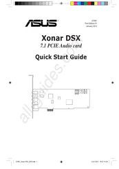 Asus Xonar DSX Guide Rapide
