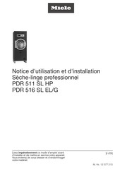 Miele PDR 511 SL HP Notice D'utilisation Et D'installation